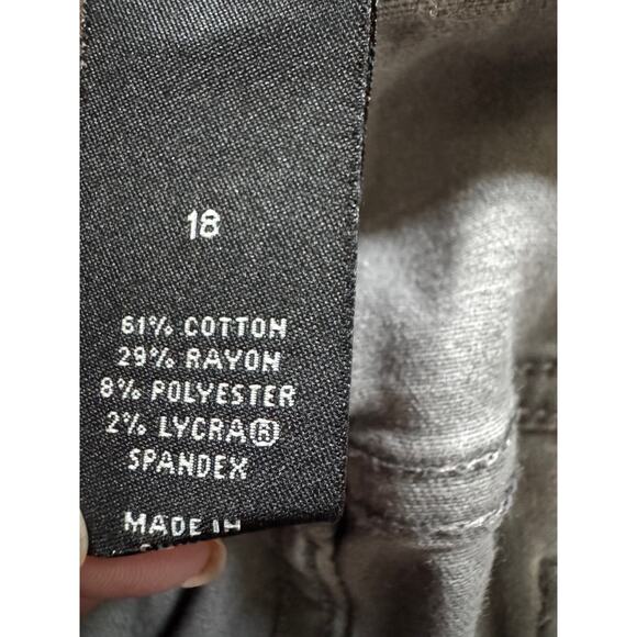 Lane Bryant Genius Fit Ankle Jeans – Size 18 – Gray Stretch Denim - Picture 8 of 9